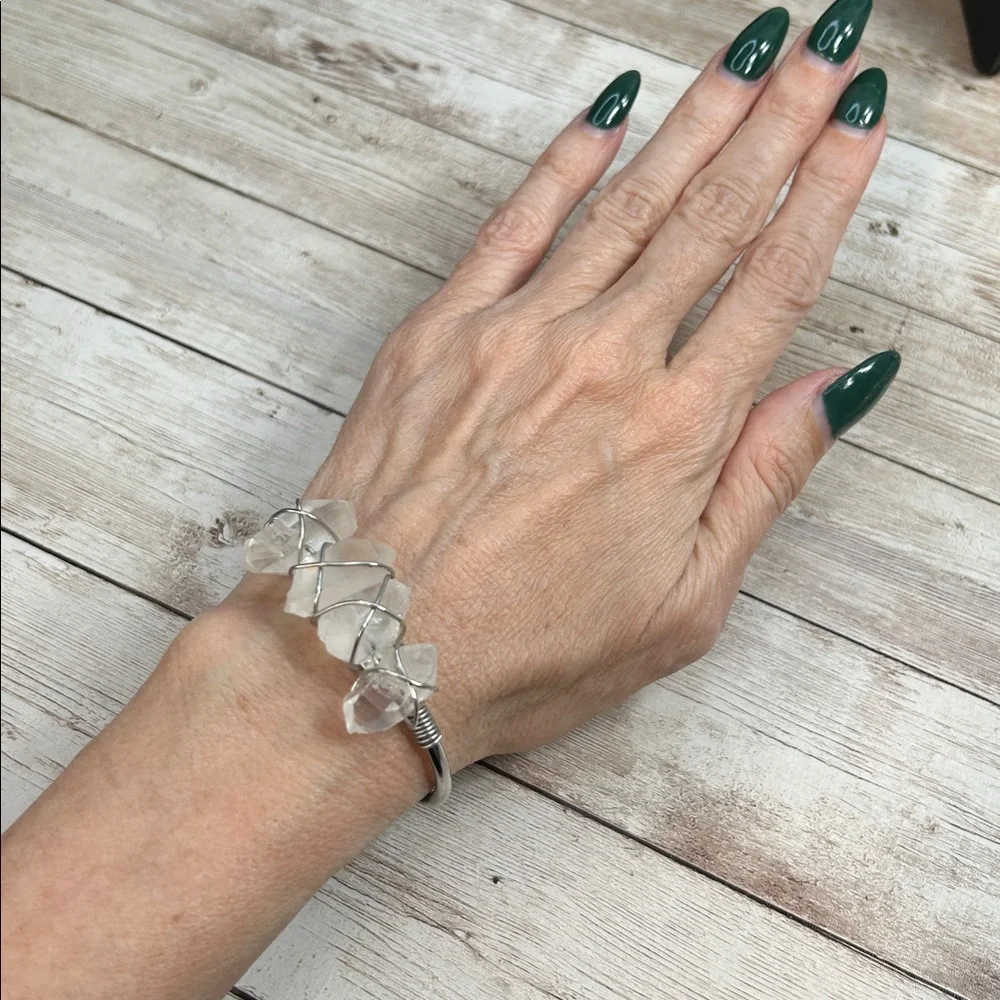 Kinsley Armelle Devi Collection silver quartz bracelet